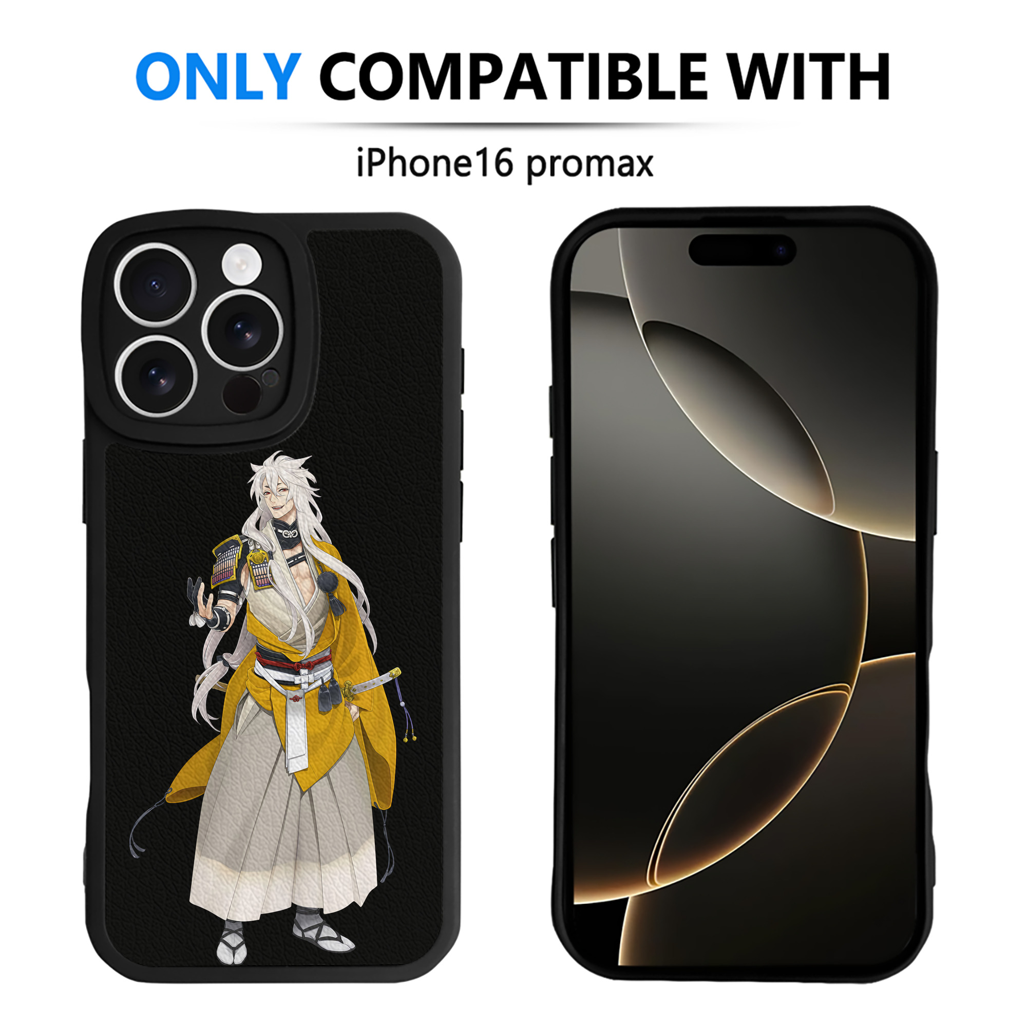 （画像用） 刀剣乱舞 Touken Ranbu 【iPhone 16シリーズ対応】シリコンスマホケース（レザー調） 材質：シリコン
